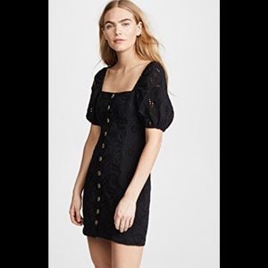 Free People Daniella Mini Dress Black new
